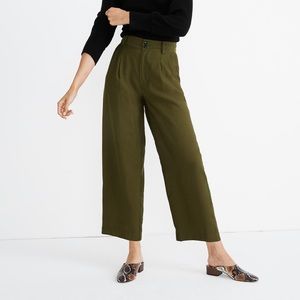 Madewell Drapey Pleated Wide Leg Pants, Size 12